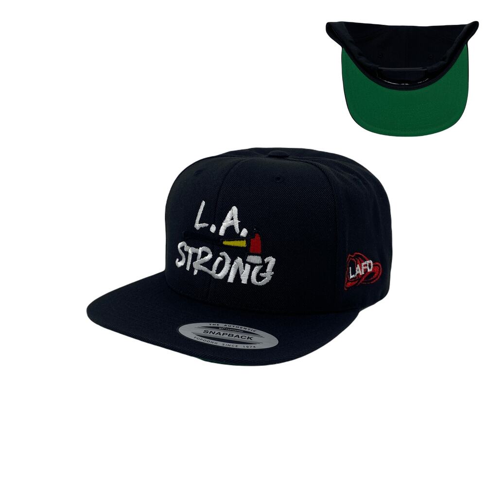 Los Angeles LA Strong Fire Rescue Axe Snapback Hat